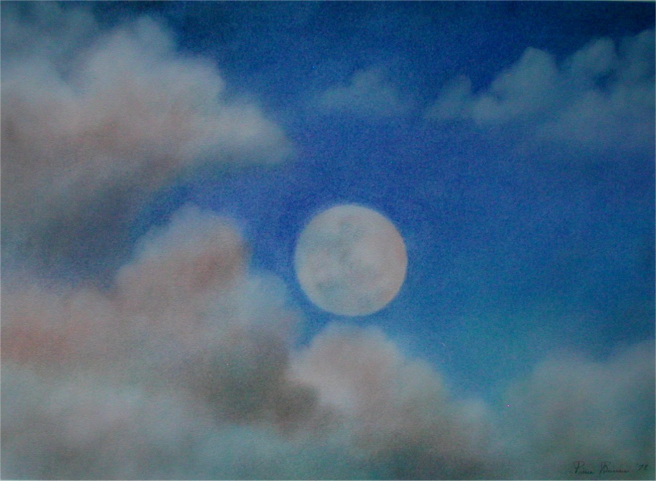 Pleine lune - 16X22 SANS CADRE 120 $